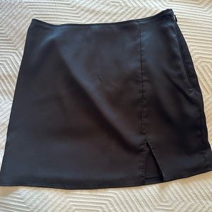 Abercrombie & Fitch Black Satin Skirt - Size S
